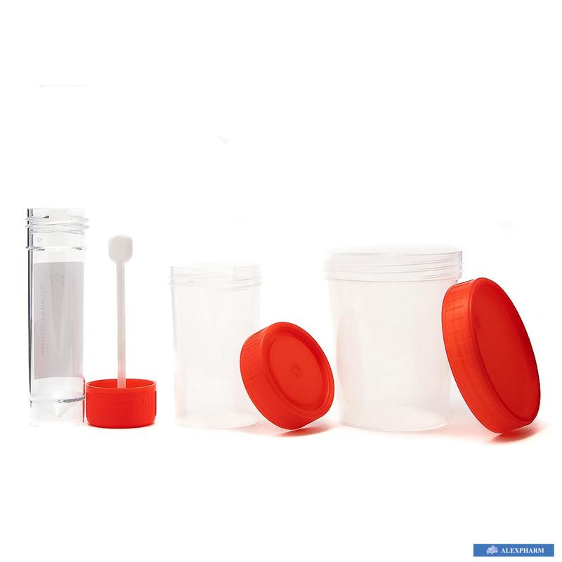 Ємність для збору калу з ложкою-шпателем "ALEXPHARM", 30 мл, стерильна